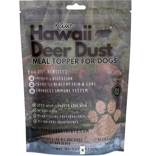 Organic Axis Deer Dust Meal Toppers 4oz