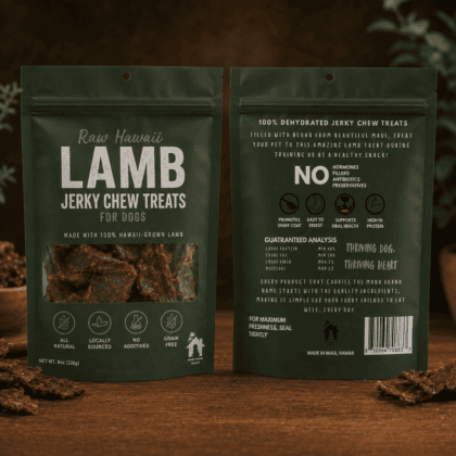 Hawaii Lamb Jerky For Dogs (8oz)