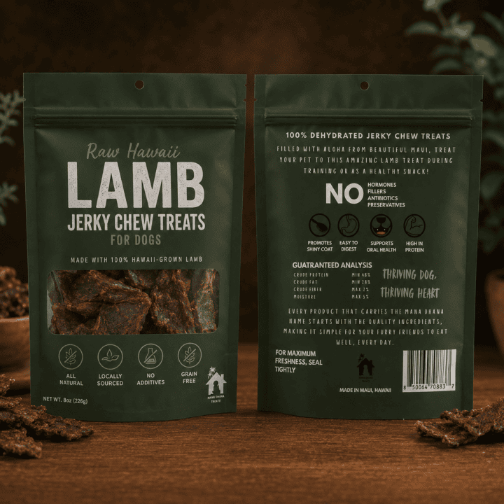 Hawaii Lamb Jerky For Dogs