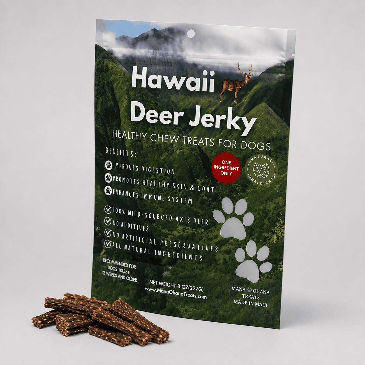 Hawaii Deer Jerky – Dehydrated Raw